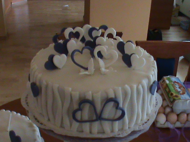 Dort svatební třípatrový - srdce - 3.patro 1